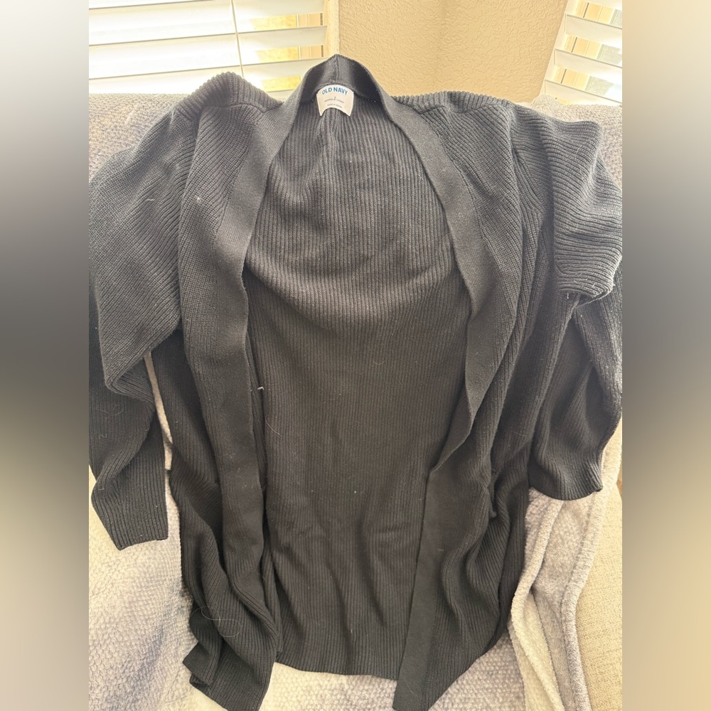 Women’s old navy black cardigan L
